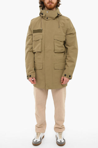 Hooded CASPER Coat With Waist Drawstring
