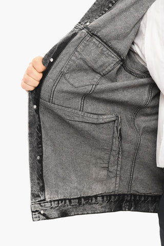 Giubbotto In Jeans Sfoderato 