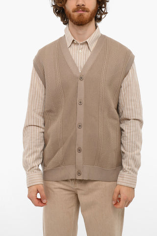 Cardigan Smanicato LEWIS Con Scollo A V