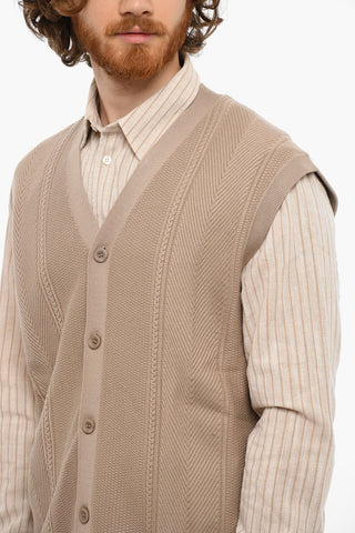 Cardigan Smanicato LEWIS Con Scollo A V