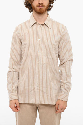 Striped Linen Blend LIAM FP Long Sleeved Shirt