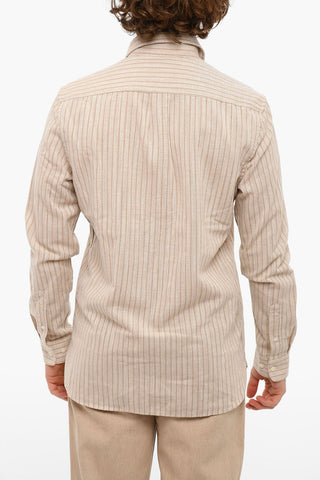 Striped Linen Blend LIAM FP Long Sleeved Shirt