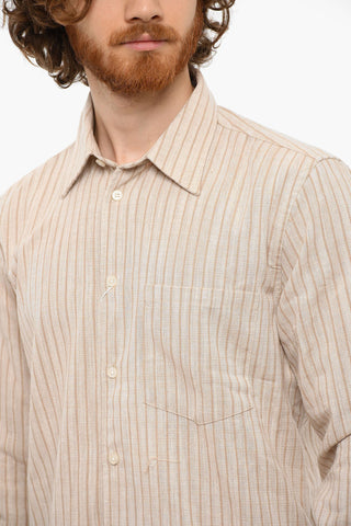 Striped Linen Blend LIAM FP Long Sleeved Shirt