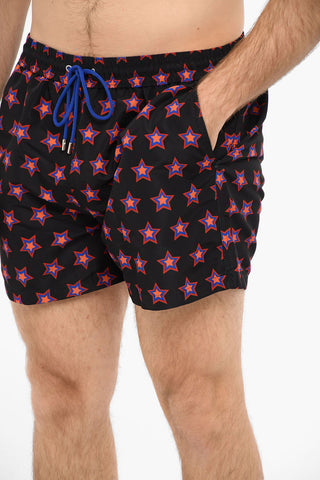 Printed STAR Nylon Swimshorts
