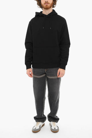 Embroidered Logo Brushed Cotton Hoodie