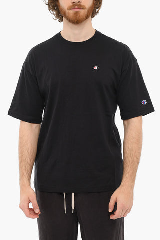 Embroidered Logo Crewneck Short Sleeved T-shirt