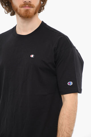 Embroidered Logo Crewneck Short Sleeved T-shirt