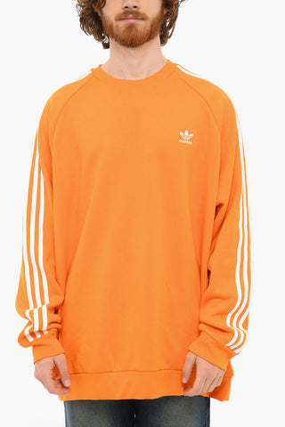 Embroidered Logo 3-STRIPES Crewneck Sweatshirt