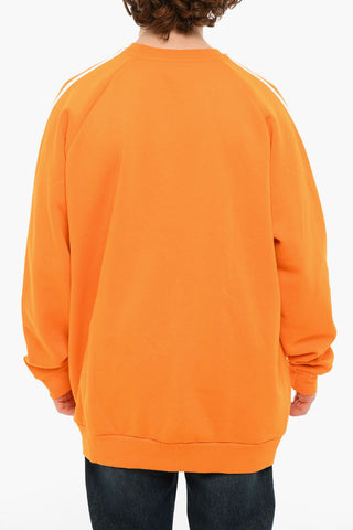 Embroidered Logo 3-STRIPES Crewneck Sweatshirt