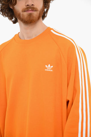 Embroidered Logo 3-STRIPES Crewneck Sweatshirt