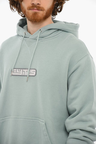Embroidered Logo LEWIS Brushed Cotton Hoodie