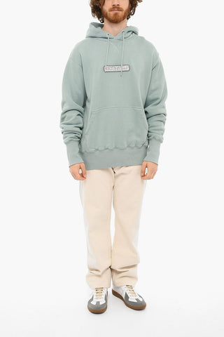 Embroidered Logo LEWIS Brushed Cotton Hoodie