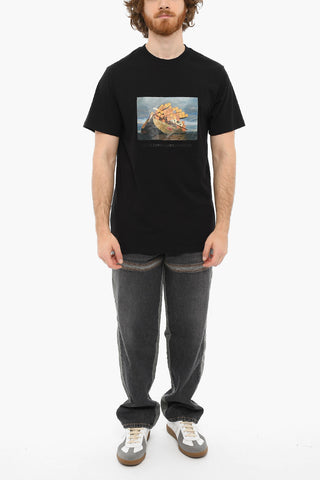 Printed Crewneck Short Sleeved T-shirt