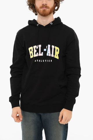 Felpa Hoodie COLLEGE con Logo Effetto Tie Dye