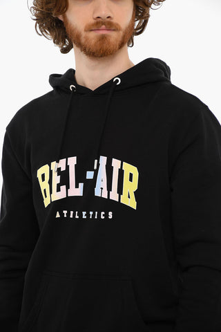 Felpa Hoodie COLLEGE con Logo Effetto Tie Dye