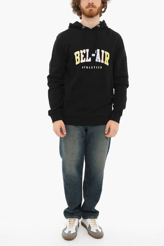 Felpa Hoodie COLLEGE con Logo Effetto Tie Dye