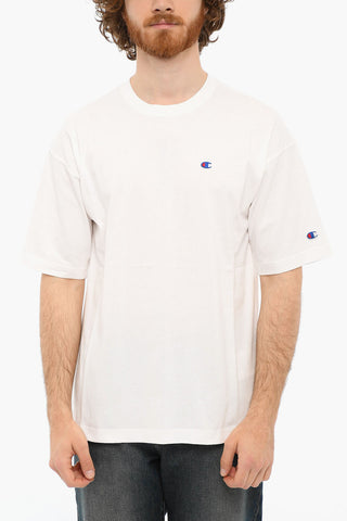 Embroidered Logo Crewneck Short Sleeved T-shirt