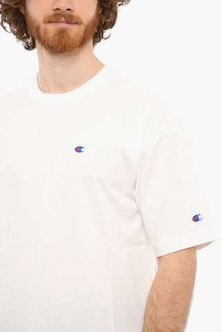 Embroidered Logo Crewneck Short Sleeved T-shirt
