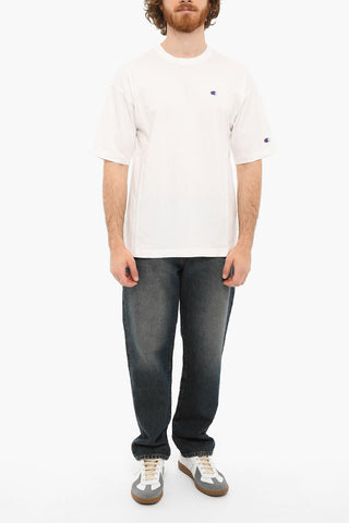 Embroidered Logo Crewneck Short Sleeved T-shirt