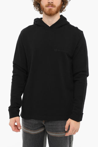 Embroidered Logo Brushed Cotton Hoodie