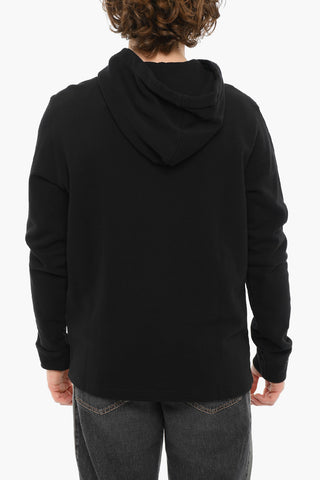Embroidered Logo Brushed Cotton Hoodie