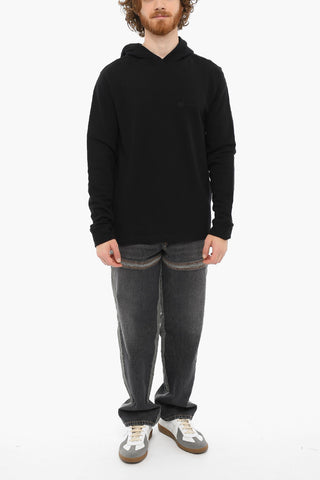 Embroidered Logo Brushed Cotton Hoodie