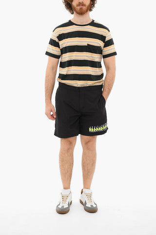 Logo Print MOMENTUM Swimsuit With Drawstrings