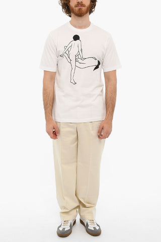 T-shirt A Maniche Corte Stampata