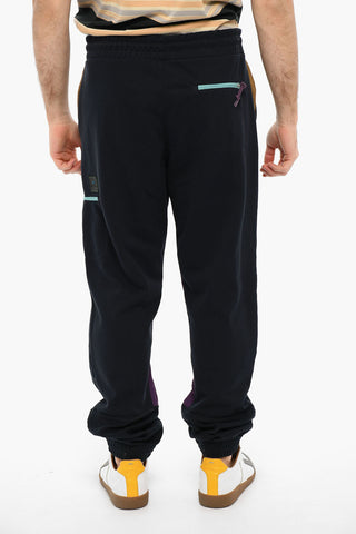 Brushed Cotton Joggers With Drawstrings
