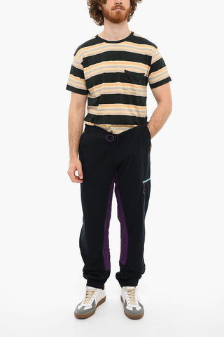 Brushed Cotton Joggers With Drawstrings