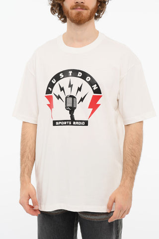 Crewneck Printed SPORTS RADIO Short Sleeved T-shirt