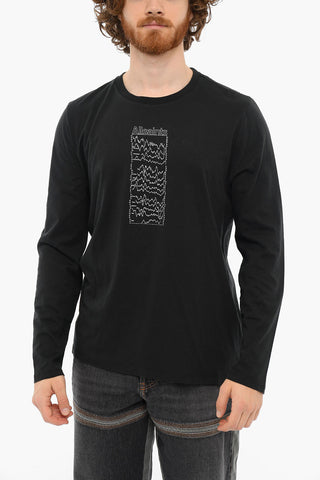 Crewneck Printed FREEQ Long Sleeved T-shirt