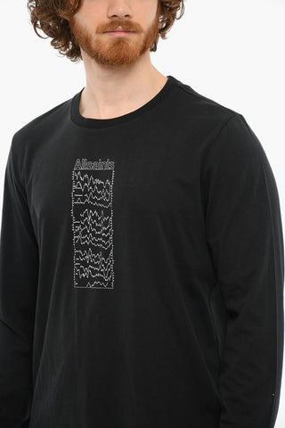 Crewneck Printed FREEQ Long Sleeved T-shirt