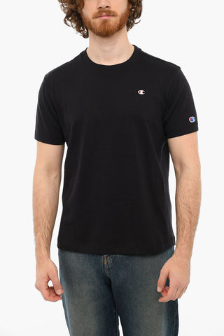 T-shirt A Maniche Corte Girocollo Con Logo Ricamato