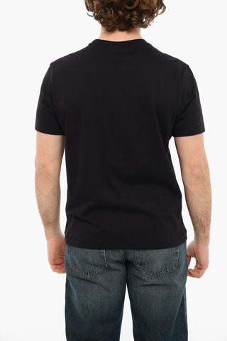 T-shirt A Maniche Corte Girocollo Con Logo Ricamato