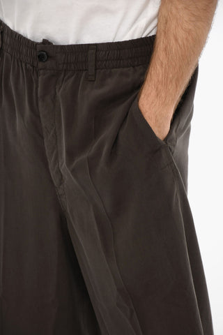 Cropped Pants With Drawstrings