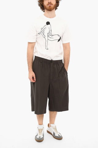 Cropped Pants With Drawstrings