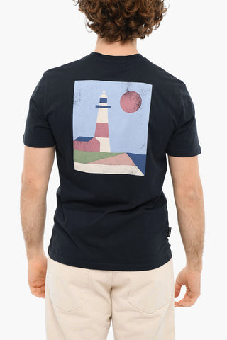 T-shirt A Maniche Corte Stampata Girocollo