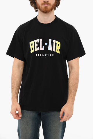 Shaded Logo-Printed COLLEGE Crew-Neck T-shirt 
