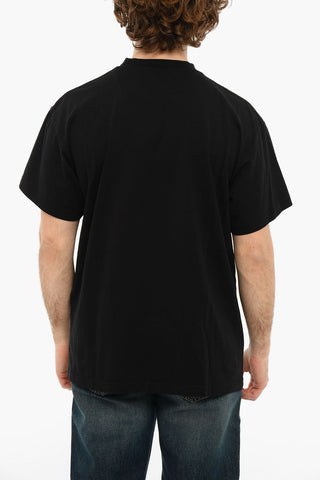Shaded Logo-Printed COLLEGE Crew-Neck T-shirt 