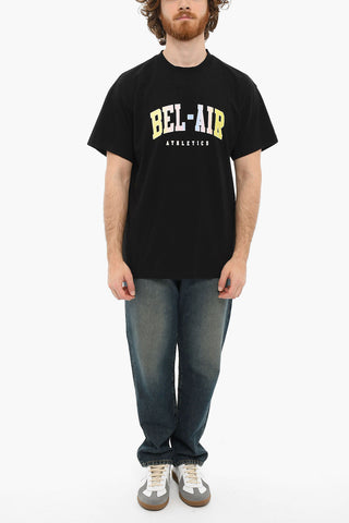 Shaded Logo-Printed COLLEGE Crew-Neck T-shirt 