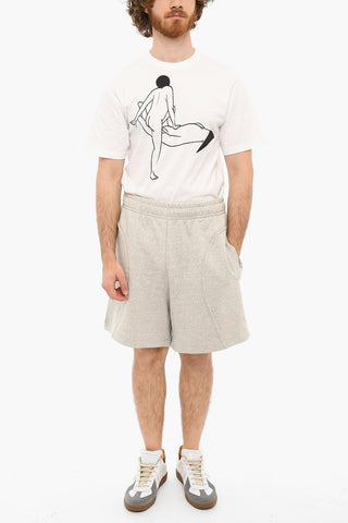 Brushed Cotton Shorts With Drawstrings