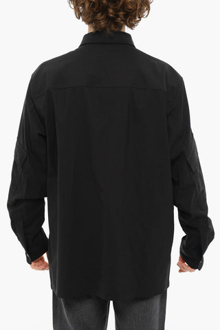 Camicia A Maniche Lunghe Con Stampa Logo