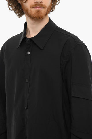 Camicia A Maniche Lunghe Con Stampa Logo