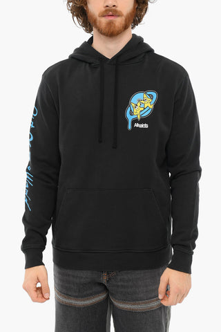 Printed Brushed Cotton HIGH FIVE Hoodie