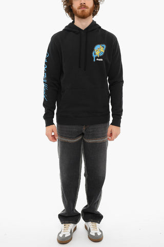 Printed Brushed Cotton HIGH FIVE Hoodie