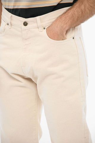 Embroidered Logo Regular Fit Jeans 22 cm