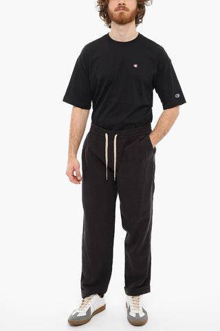 Cuffed Ankles GROVE Pants With Drawstrings