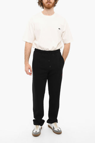 Brushed cotton joggers With Embroidered logo And Drawstrings