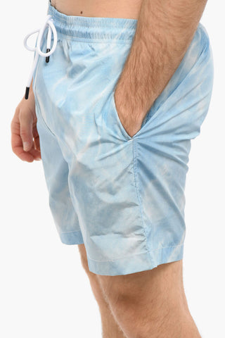 Shorts da Bagno in Nylon con Stampa Logo
